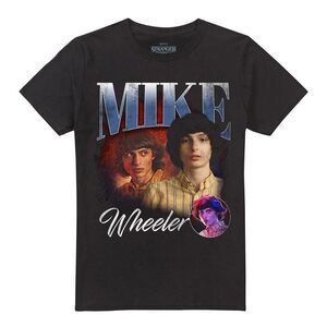 Stranger Things 5 Unisex Adult Mike Homage T-Shirt / Black